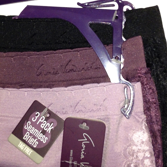 Last Set~ NWT GLORIA VANDERBILT☆Sexy Ladies Seamless Lacey Shaping Brief Panty - Picture 6 of 15